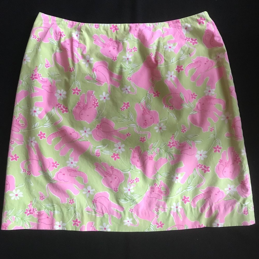 Lilly Elephant Print Skirt